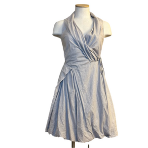 Pari & Max Halter Style Cotton Wrap Dress/Small